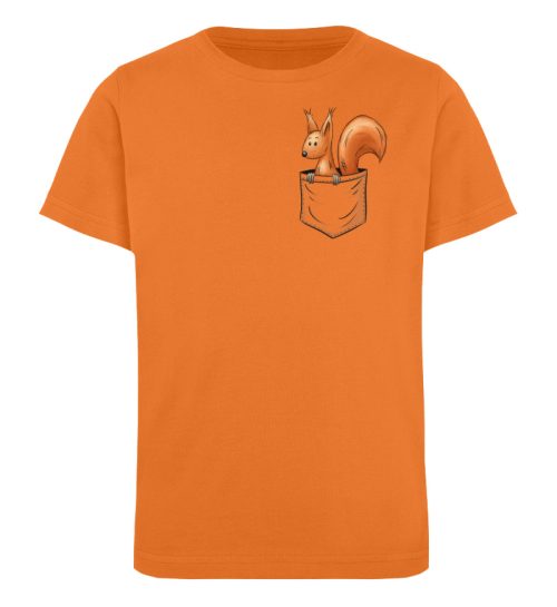 Lässiges Eichhörnchen In Tasche - Kinder Organic T-Shirt-6902