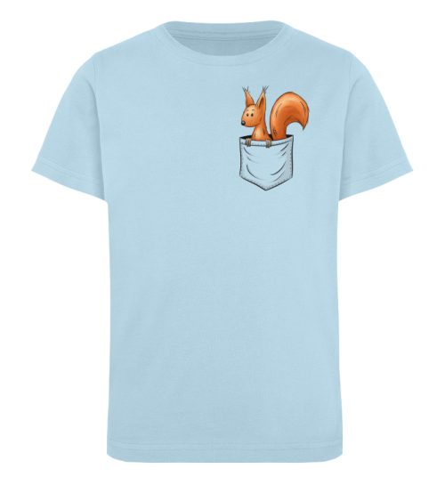 Lässiges Eichhörnchen In Tasche - Kinder Organic T-Shirt-6888