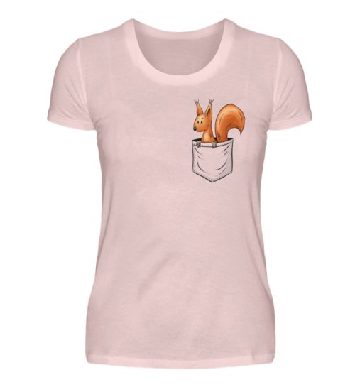 Lässiges Eichhörnchen In Tasche - Damen Premiumshirt-5949
