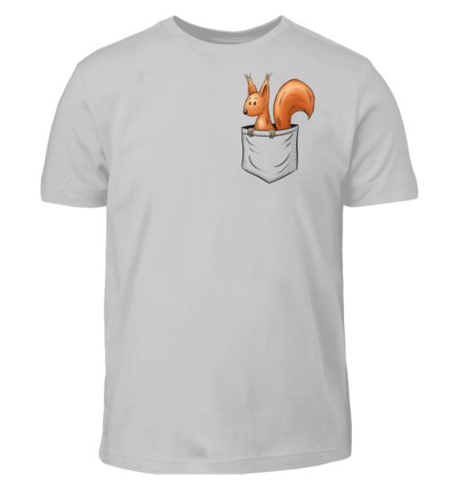 Lässiges Eichhörnchen In Tasche - Kinder T-Shirt-1157