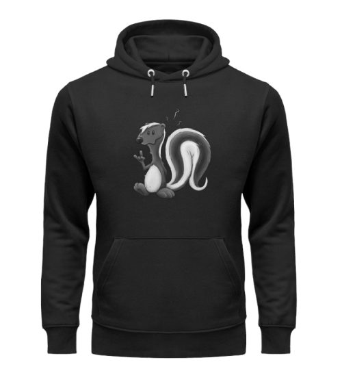 Lustig stinkiges Stinktier - Unisex Organic Hoodie-16