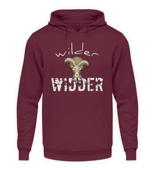 Wilder Widder | Mufflon Cooles Wild-Schaf - Unisex Kapuzenpullover Hoodie-839