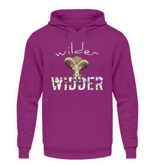 Wilder Widder | Mufflon Cooles Wild-Schaf - Unisex Kapuzenpullover Hoodie-1658