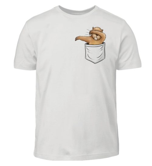 Dabbender Biber in Deiner Tasche - Kinder T-Shirt-1053