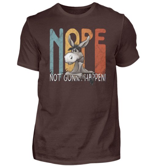 Nope | bockiger Esel - Herren Shirt-1074