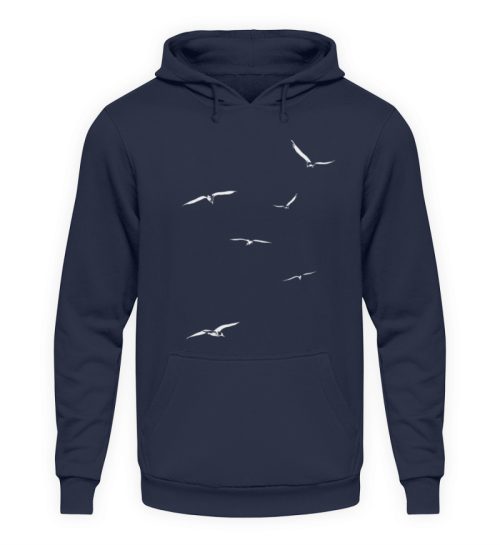 Vogelschwarm - fliegende Vögel - Unisex Kapuzenpullover Hoodie-1698