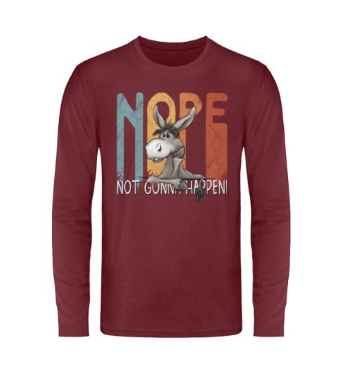 Nope | bockiger Esel - Unisex Long Sleeve T-Shirt-6883