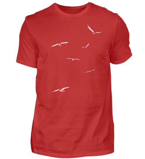 Vogelschwarm - fliegende Vögel - Herren Shirt-4