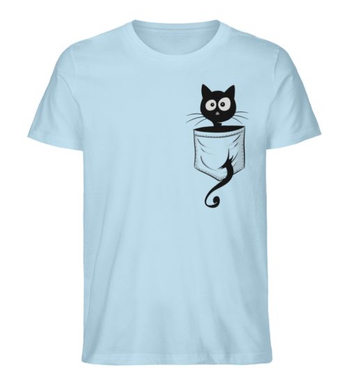 Schwarze Katze in der Tasche - Herren Premium Organic Shirt-6888