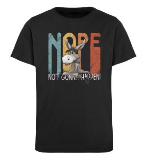 Nope | bockiger Esel - Kinder Organic T-Shirt-16
