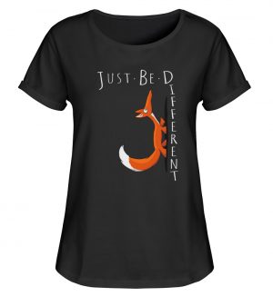 Just Be Different | Sei Anders, kleiner Fuchs - Damen RollUp Shirt-16