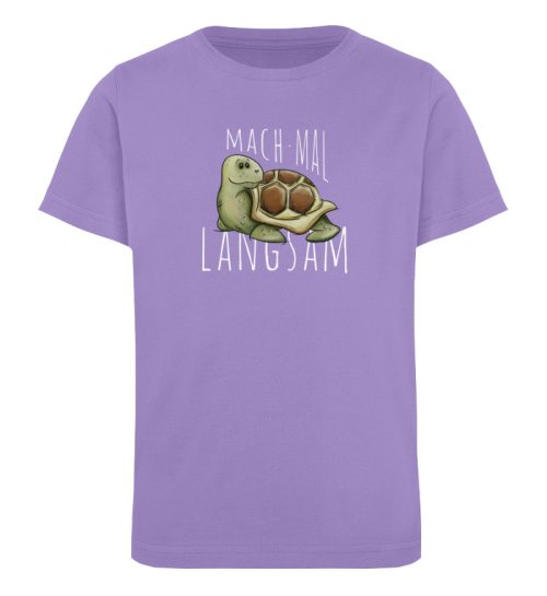 Mach mal langsam Schildkröte - Kinder Organic T-Shirt-6904