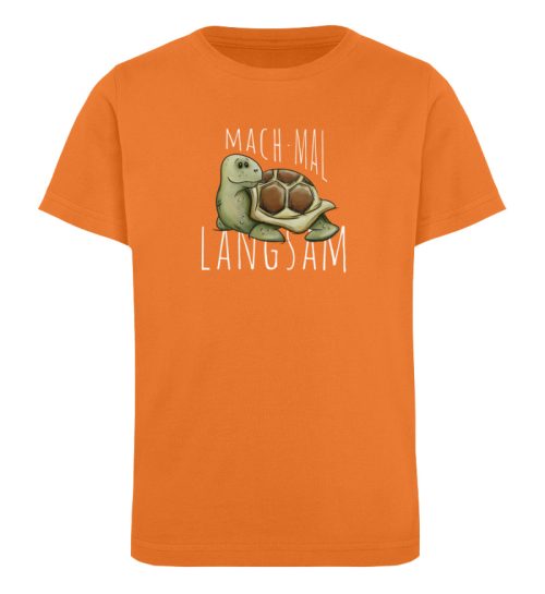 Mach mal langsam Schildkröte - Kinder Organic T-Shirt-6902