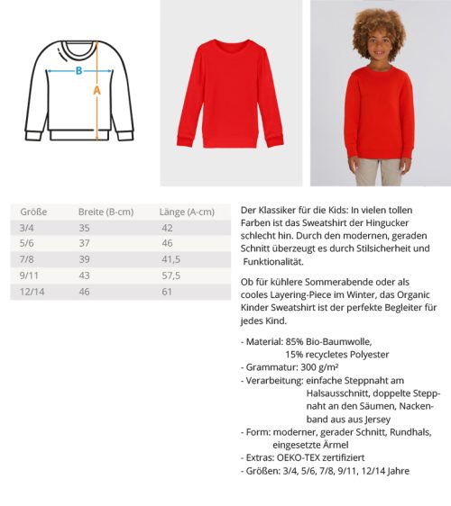 Just Be Different | Sei Anders, kleiner Fuchs  - Organic Kids Sweatshirt ST/ST – Bild 4