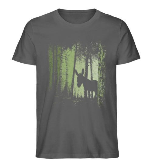 Zwielicht-Wald Esel Maultier Silhouette - Herren Premium Organic Shirt-6896