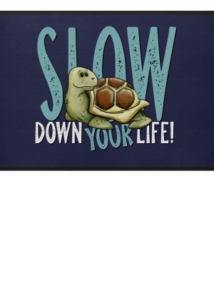 Slow Down Your Life Schildkröte - Fußmatte-198