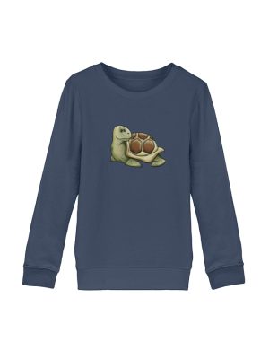 Lässige süße Schildkröte - Organic Kinder Sweatshirt ST/ST-7058