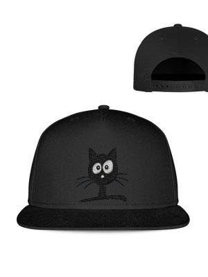 Kleine schwarze Katze - Kappe-16