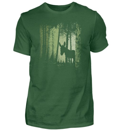 Zwielicht-Wald Esel Maultier Silhouette - Herren Shirt-833