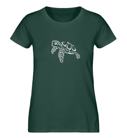 schwimmende Meeres-Schildkröte - Damen Premium Organic Shirt-7112