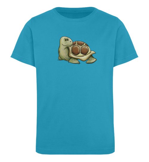 Lässige süße Schildkröte - Kinder Organic T-Shirt-6885
