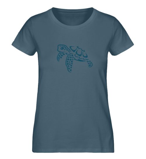 Lässig lustige Wasserschildkröte - Damen Premium Organic Shirt-6895