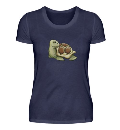 Lässige süße Schildkröte - Damen Premiumshirt-198