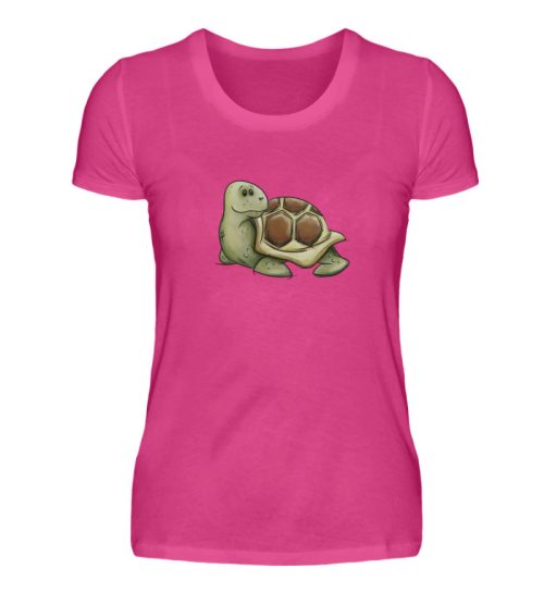 Lässige süße Schildkröte - Damen Premiumshirt-28