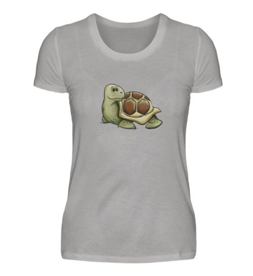 Lässige süße Schildkröte - Damen Premiumshirt-2998