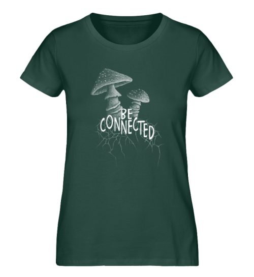 Be Connected Panther-Pilz - Damen Premium Organic Shirt-7112