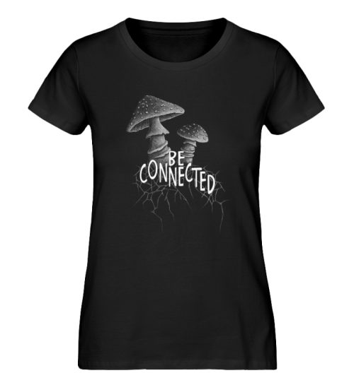 Be Connected Panther-Pilz - Damen Premium Organic Shirt-16