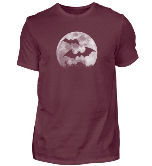 Fledermaus Silhouetten bei Vollmond - Herren Shirt-839