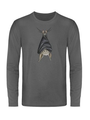 Lustig chillende Fledermaus - Unisex Long Sleeve T-Shirt-627