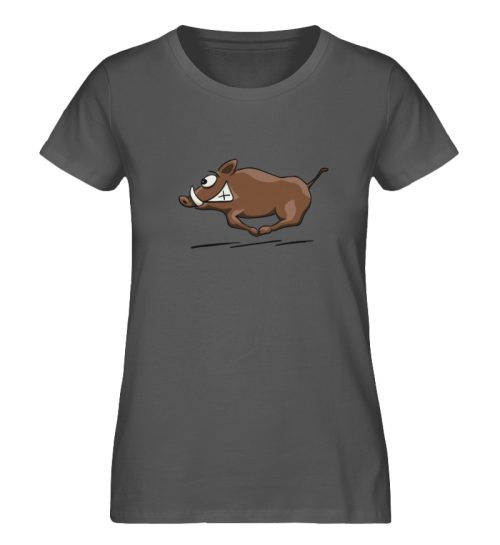 sauwildes Wildschwein | Wildsau - Damen Premium Organic Shirt-6896