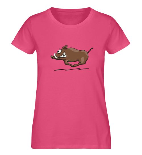 sauwildes Wildschwein | Wildsau - Damen Premium Organic Shirt-6930