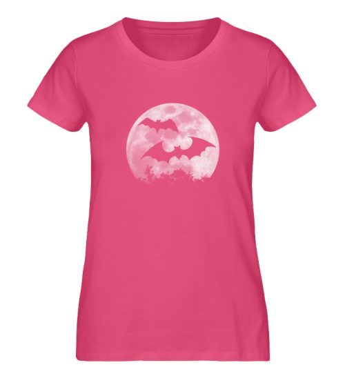 Fledermaus Silhouetten bei Vollmond - Damen Premium Organic Shirt-6930