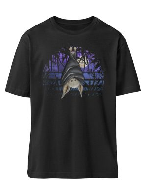 Fledermaus in blauer Nacht - Organic Relaxed Shirt ST/ST-16