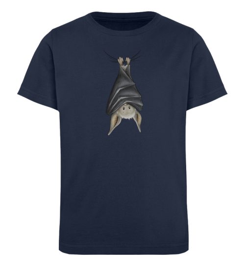 Lustig chillende Fledermaus - Kinder Organic T-Shirt-6887