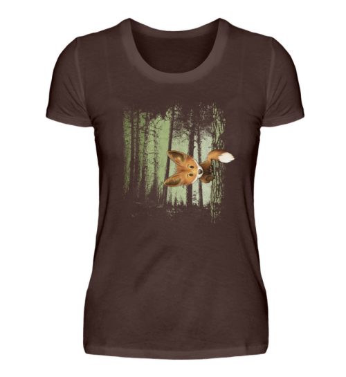 Fuchs im Zwielicht-Wald - Damen Premiumshirt-1074