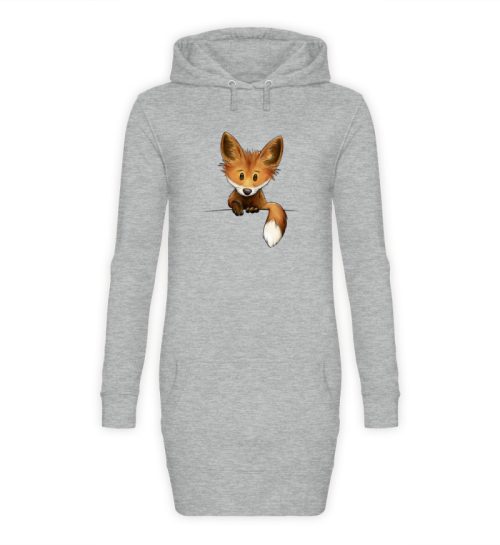 Funky Fuchs - Damen Hoodie-Kleid-6807