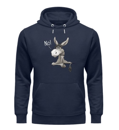 Nö! Störrisches Maultier Lässiger Esel - Unisex Organic Hoodie-6887