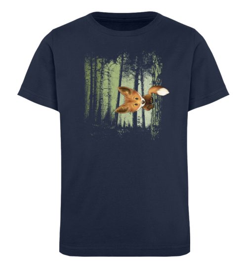 Fuchs im Zwielicht-Wald - Kinder Organic T-Shirt-6887