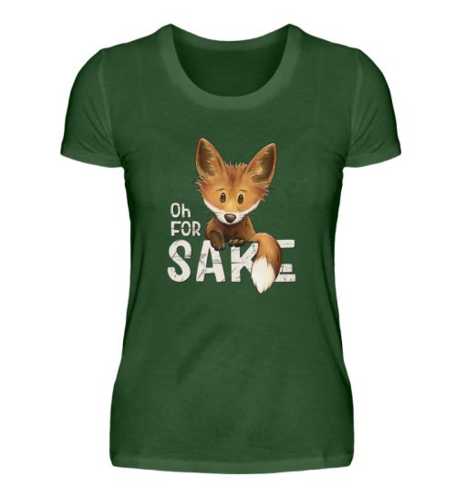 For Fox Sake fluchender Fuchs - Damen Premiumshirt-2936