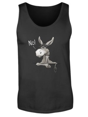 Nö! Störrisches Maultier Lässiger Esel - Herren Tanktop-16