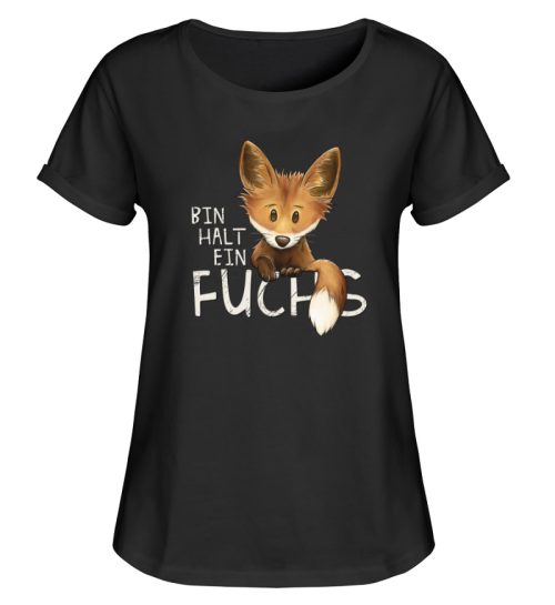 Bin halt ein Fuchs - Damen RollUp Shirt-16