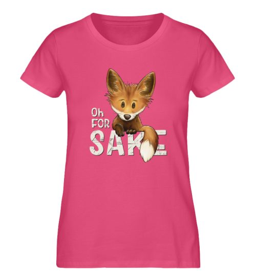 For Fox Sake fluchender Fuchs - Damen Premium Organic Shirt-6930