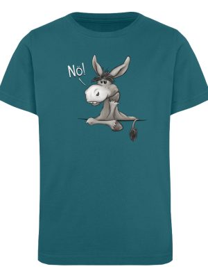 Nö! Störrisches Maultier Lässiger Esel - Kinder Organic T-Shirt-6889