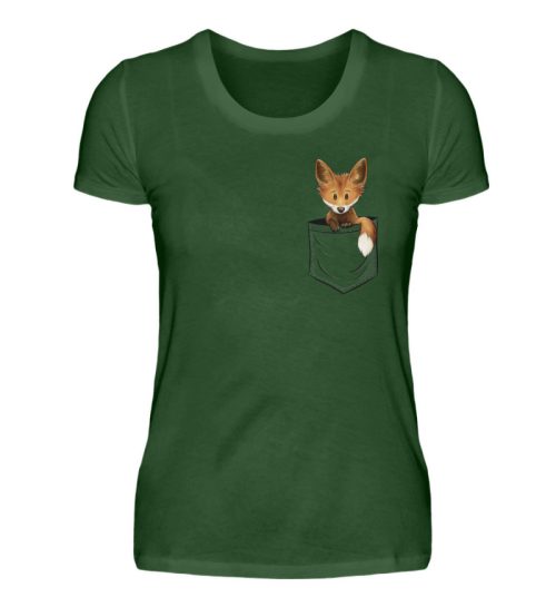 Funky Fuchs in der Tasche - Damen Premiumshirt-2936