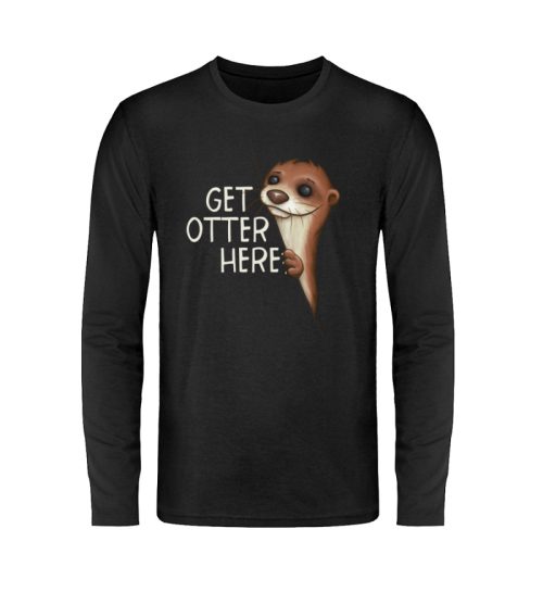 Get Otter Here | Lustiger Otter Kalauer - Unisex Long Sleeve T-Shirt-16