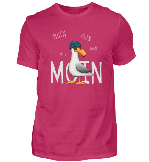 Moin Moin Lässige Hipster Möwe - Herren Shirt-1216